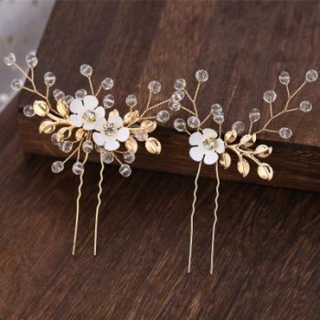 3 piece Butterfly Design Bridal Hairpins